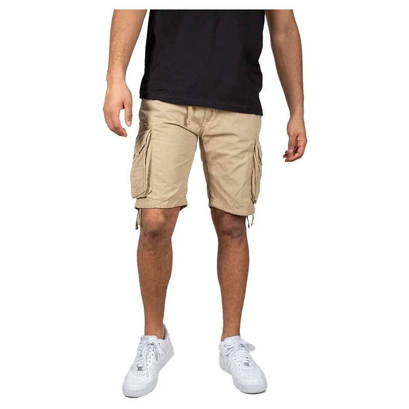 aplha industries Men's Stream Bermuda Shorts, Sand, 32