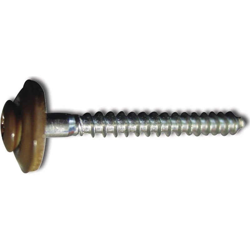 Reisser-Schraubentechnik 71200/2 RAL8014 Plumbing Screw 4.5X 25 TX20 Stainless Steel A2 Head Coated Pack of 200