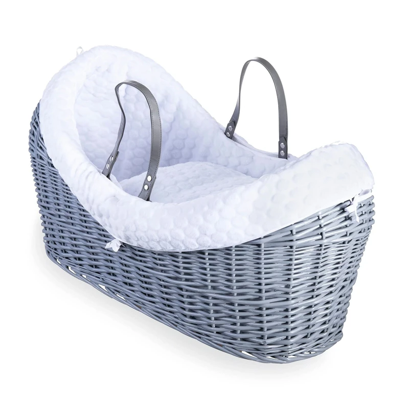 Clair de Lune Moses Basket, White, Noah Pod