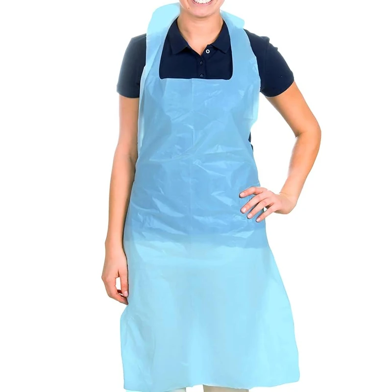 Osler & Walsh Premium Disposable Aprons for Women & Men (Blue, 5 x 200 Pack), 700mm x 1170mm for Adults, 16 Microns Flat Packed Bulk Polyethylene Aprons (NHS size and spec) - Image 1