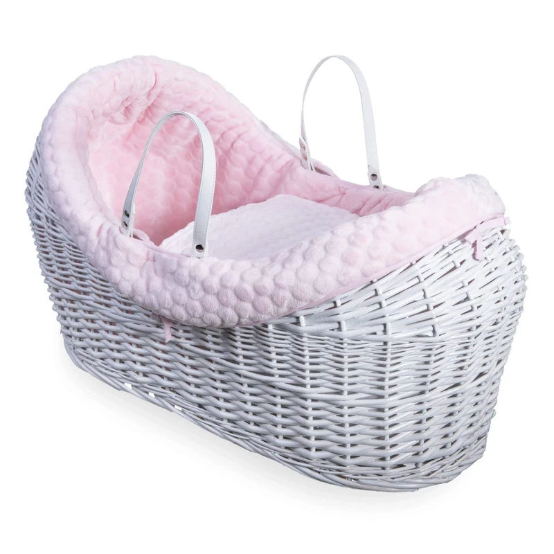 Clair de Lune Moses Basket, Pink