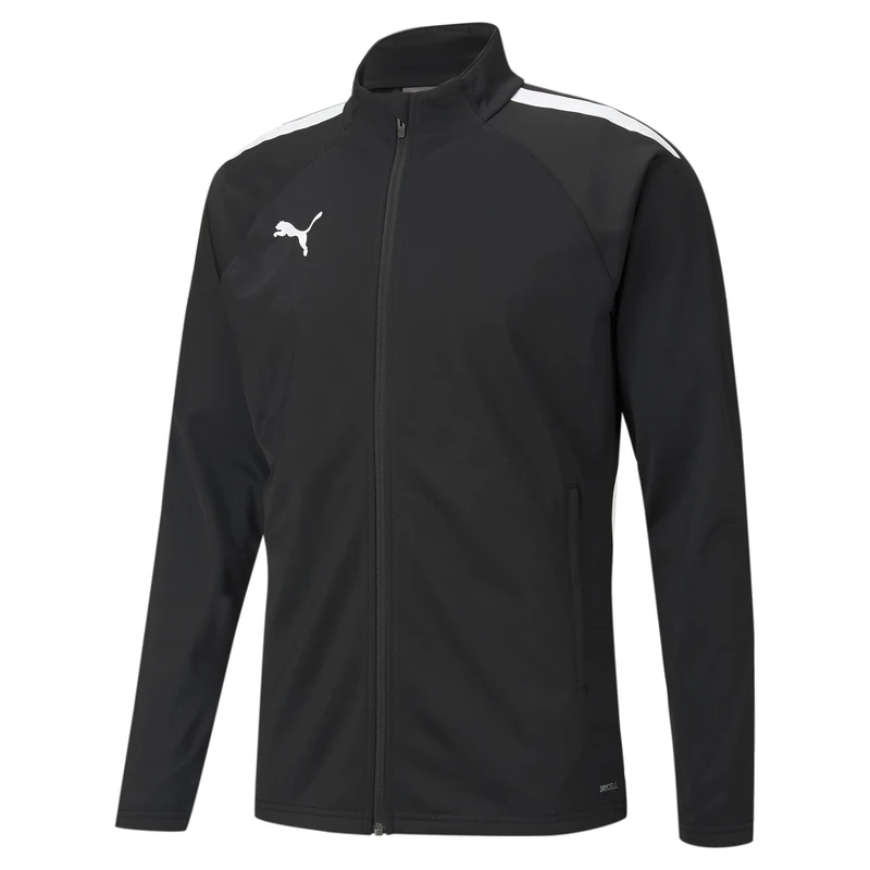 PUMA Mens TeamLIGA Training Jacket, Black/White, Large US, Black/White, large