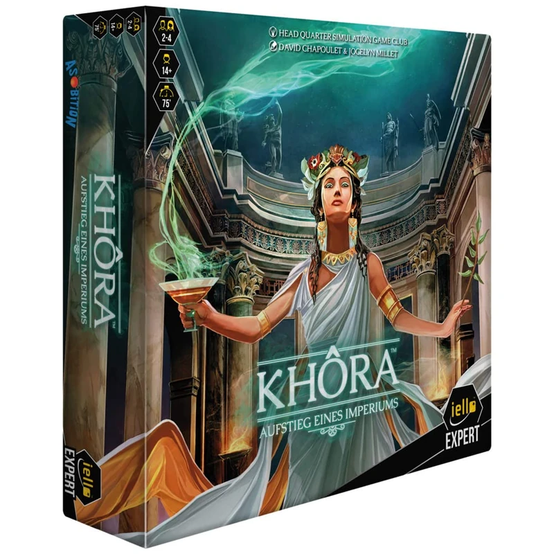 IELLO, Khôra, Strategy Game Ancient Strategic Decisions in Ancient Greece, Experience Exciting Conflicts and Trade, for 2-4 Players from 14 Years