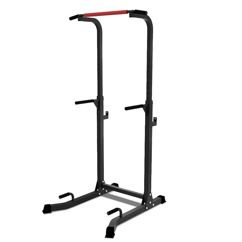 VOUNOT® Power Tower, Dip Station Pull Up Bar for Home Gym Strength Training, Workout Equipment, Black, 1 person, 6544236249111