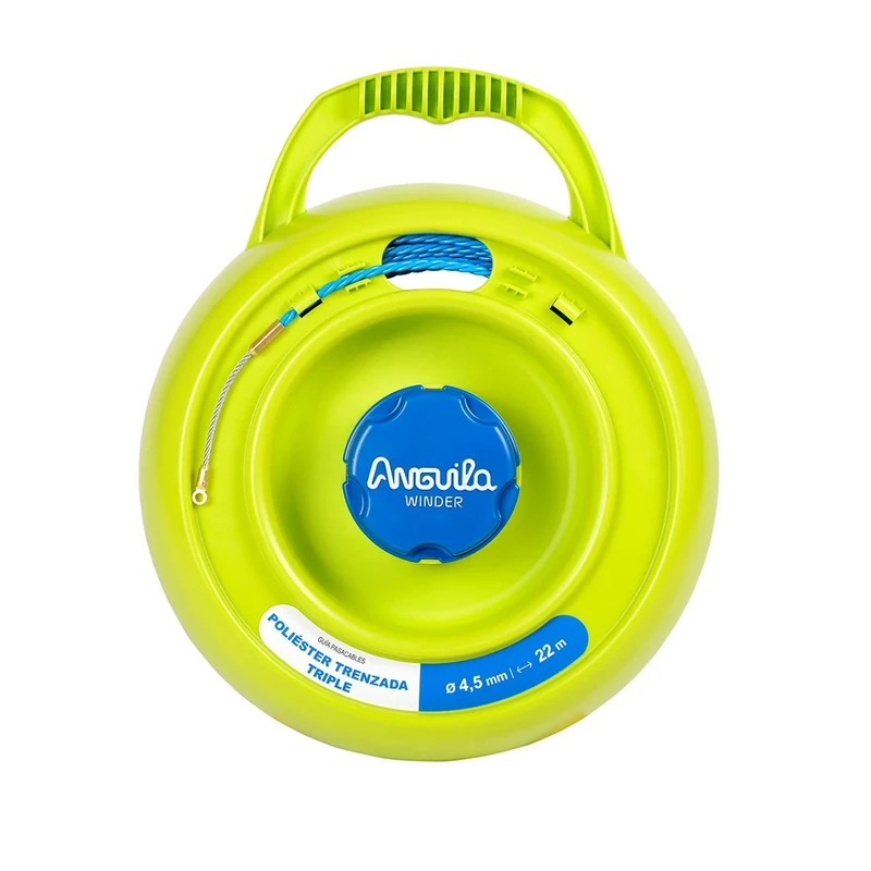 Anguila Max Winder Universal Reel Polyester Triple Twisted Colour Blue Diameter 4.5 mm 22 Metres