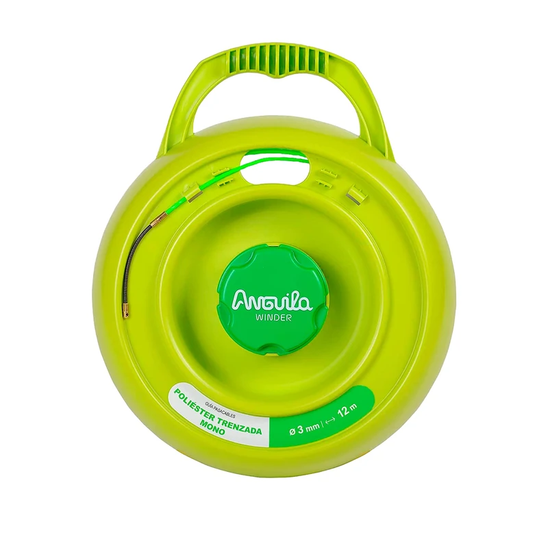 Anguila Max Winder Universal Reel Special Tight Pipes Polyester Triple Twisted Colour Green Diameter 3 mm 12 Metres - Image 1