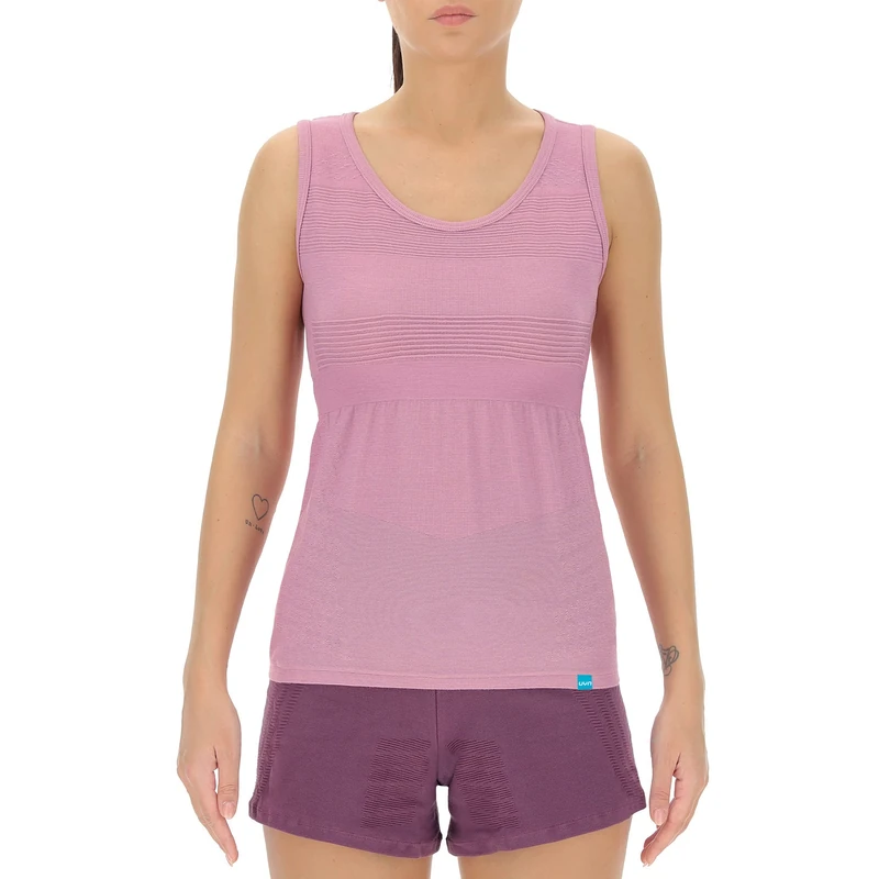 UYN O102022 Natural Training ECO Color OW Singlet Sports Vest Women's Mauve Fog S