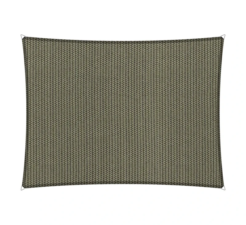 Shadow Comfort Sun Shade Sail Sunshade Sun Canopy Water Permeable HDPE Garden Awning for Outdoor Garden Terrace UV Block - Rectangle 3x4m - Desert Storm