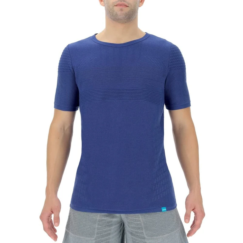 UYN O101993 Natural Training OW SH_SL T-Shirt Men's Deep Blue XXL
