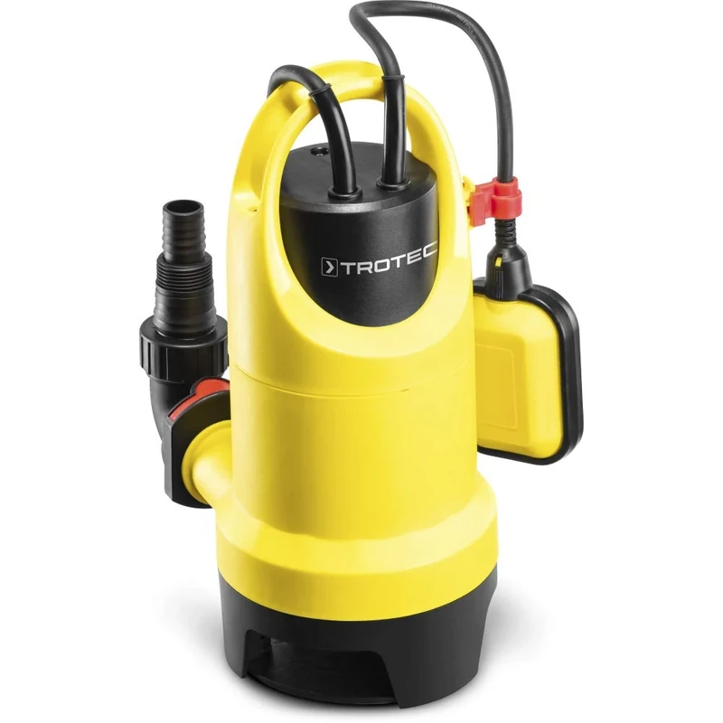 TROTEC TWP 7536 E Submersible Pump for Dirty Water, Flow Rate 12500 l/h, Power 750 Watt, Maximum Immersion Depth 7 m, Dry Run Protection, IPX8