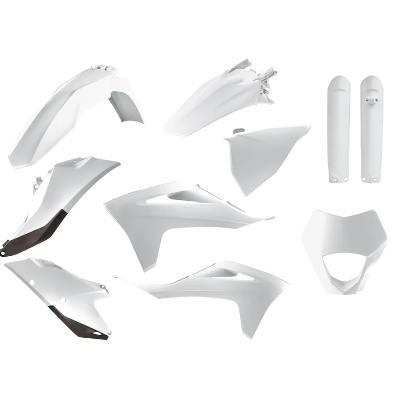 POLISPORT 91027 - Polisport Enduro Plastic Replica Kit for Those Looking for OEM Quality for Gas Gas Motorcycles in White