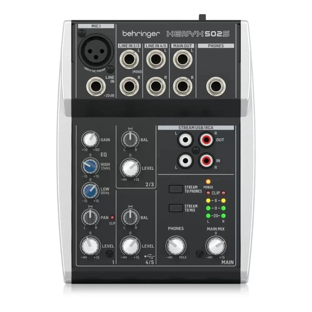 Behringer USB Streaming Interface Mixer XENYX 502S