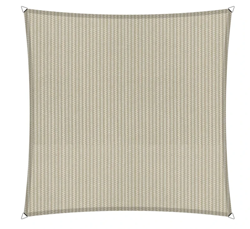 Shadow Comfort Shade Sail Sunshade Water Permeable HDPE Garden Awning for Outdoor Garden Terrace UV Block - Square 5x5m - Sahara Sand