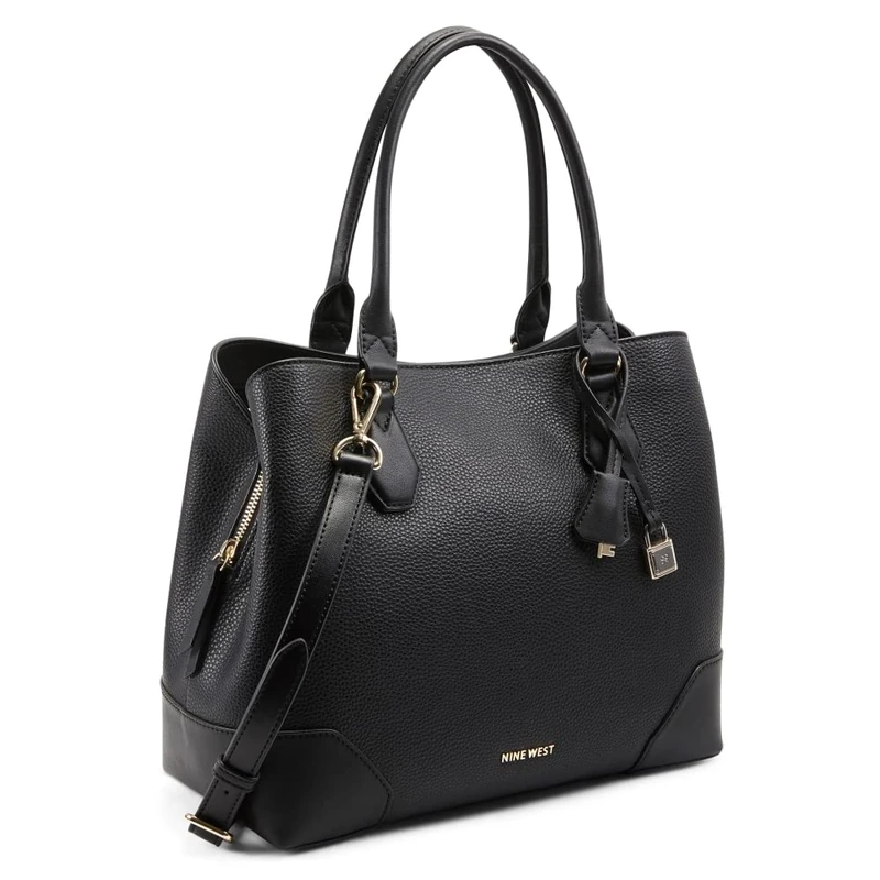 NINE WEST Women's Brooklyn Jet Set Carryall, Black, One Size