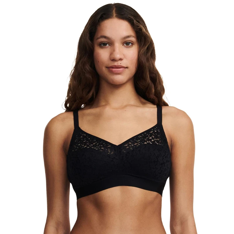 Chantelle Women's Norah Supportive Wirefree Bra, Black, 40C