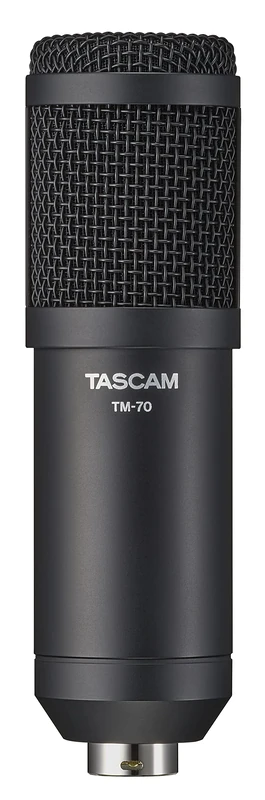 TASCAM TM-70 - Dynamic Microphone for Podcasting and News Gathering,Black