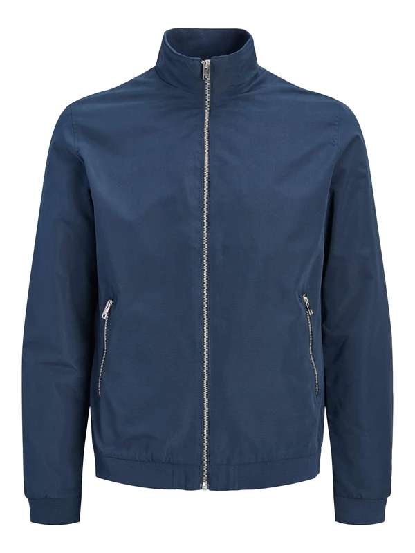 Jack and Jones Men Bomber Jacket Navy Blazer L