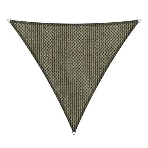Shadow Comfort Shade Sail Sunshade Water Permeable HDPE Garden Awning for Outdoor Garden Terrace UV Block - Triangle 3.5x4x4.5m - Desert Storm