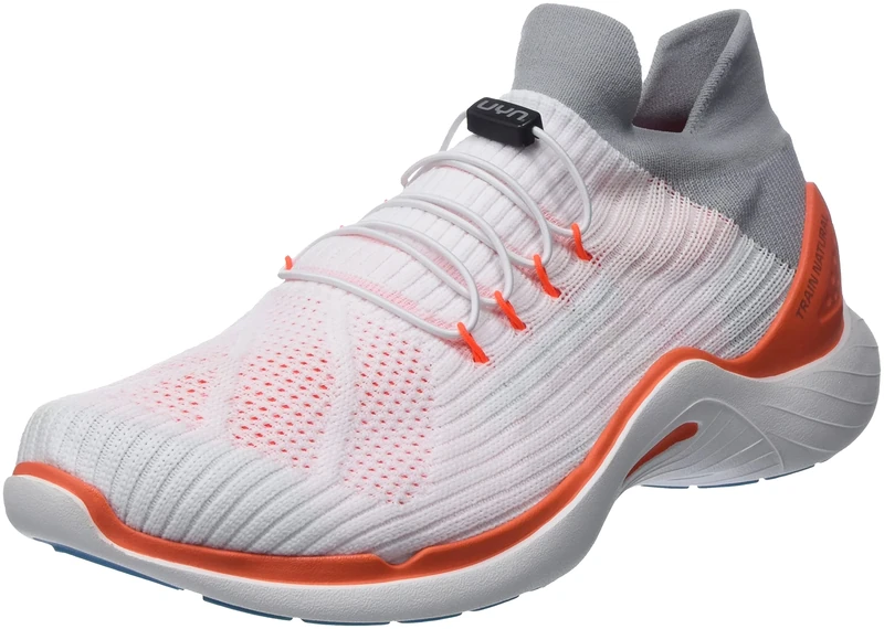 UYN Y100039-W101 City Running Sneaker Men White/Orange UK 6.5