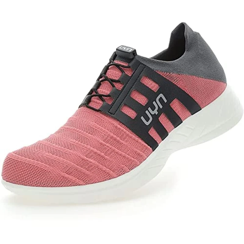 UYN Y100052-P115 3D Ribs Tune Sneaker Women Pink/Charcoal UK 4