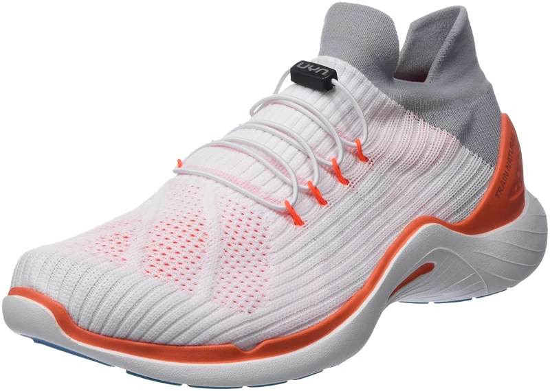 UYN Y100039-W101 City Running Sneaker Men White/Orange UK 10.5