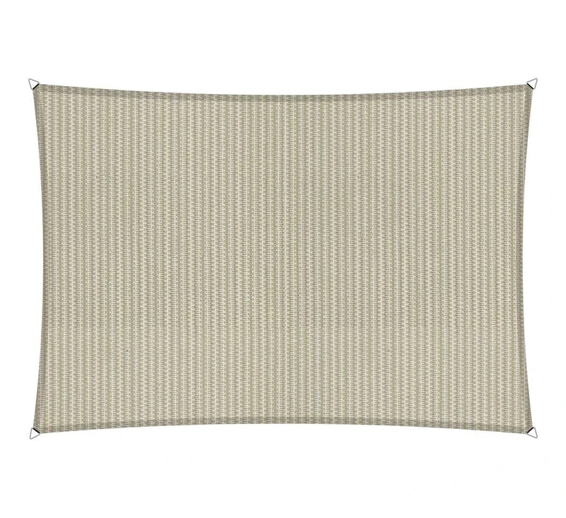 Shadow Comfort Shade Sail Sunshade Water Permeable HDPE Garden Awning for Outdoor Garden Terrace UV Block - Rectangle 4x5m - Sahara Sand