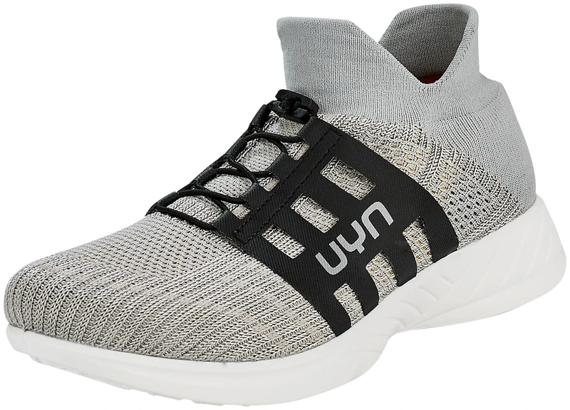 UYN Y100061-S057 Free Flow Metal Tune Sneaker Men Silver/Grey UK 11.5