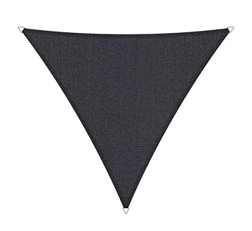 Shadow Comfort Shade Sail Sunshade Water Permeable HDPE Garden Awning for Outdoor Garden Terrace UV Block - Triangle 6x6x6m - Carbon Black