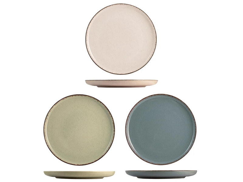 H+H Pearl Porcelain Plates 27 cm Set of 4