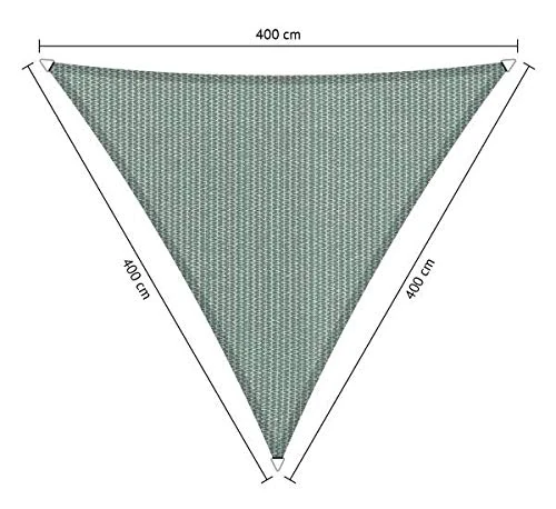 Shadow Comfort Shade Sail Sunshade Water Permeable HDPE Garden Awning for Outdoor Garden Terrace UV Block - Triangle 4x4x4m - Country Blue