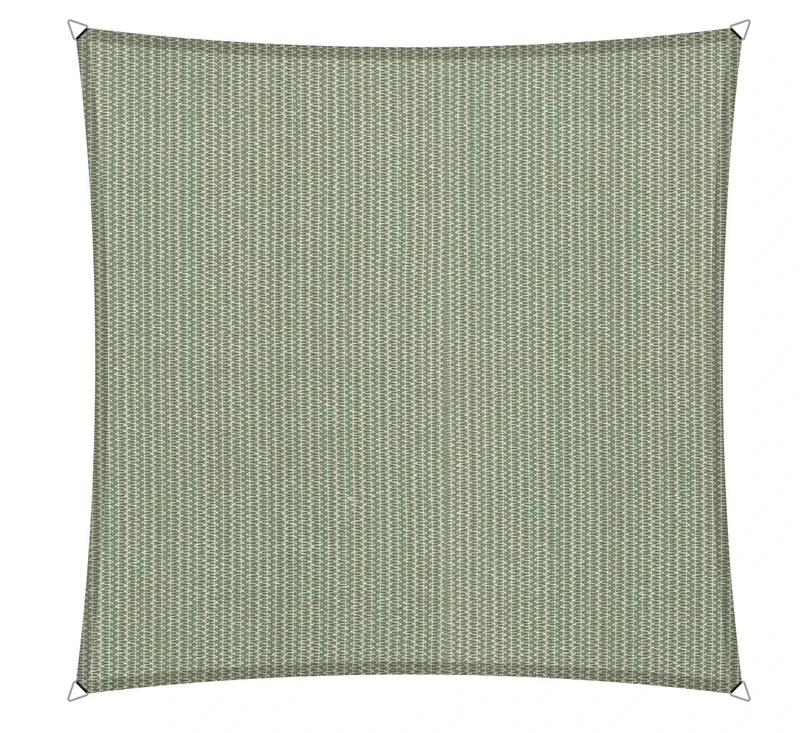 Shadow Comfort Shade Sail Sunshade Water Permeable HDPE Garden Awning for Outdoor Garden Terrace UV Block - Square 3.6x3.6m - Moonstone Green