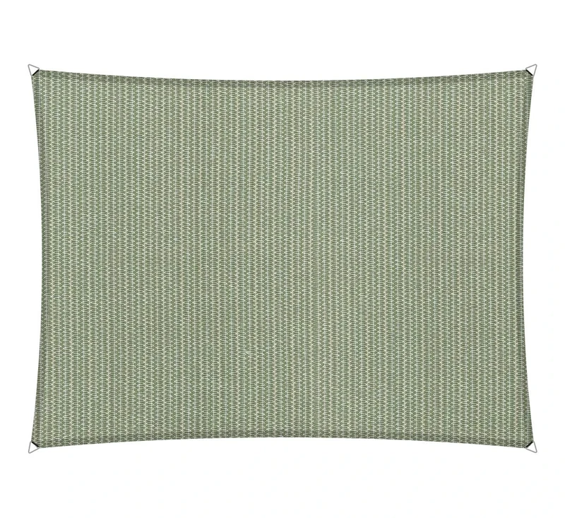 Shadow Comfort Shade Sail Sunshade Water Permeable HDPE Garden Awning for Outdoor Garden Terrace UV Block - Rectangle 3x4m - Moonstone Green