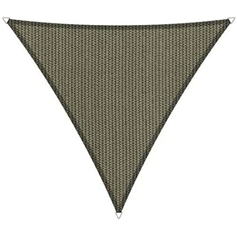 Shadow Comfort Shade Sail Sunshade Water Permeable HDPE Garden Awning for Outdoor Garden Terrace UV Block - Triangle 6x6x6m - Desert Storm