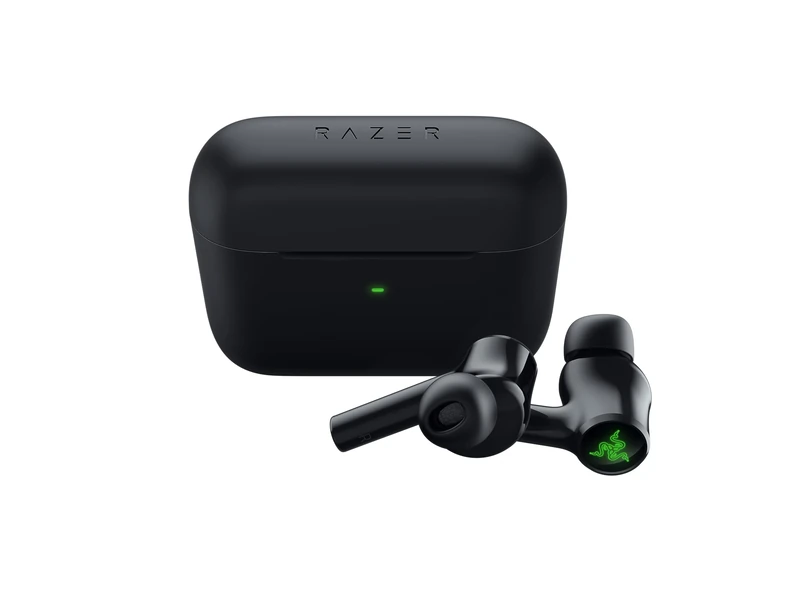 Razer Hammerhead True Wireless (2nd Gen) - True Wireless Low Latency Earbuds Chroma (Active Noice Cancelation, 60ms Low Latency Gaming Mode, In-Ear Design, RGB Chroma) Black