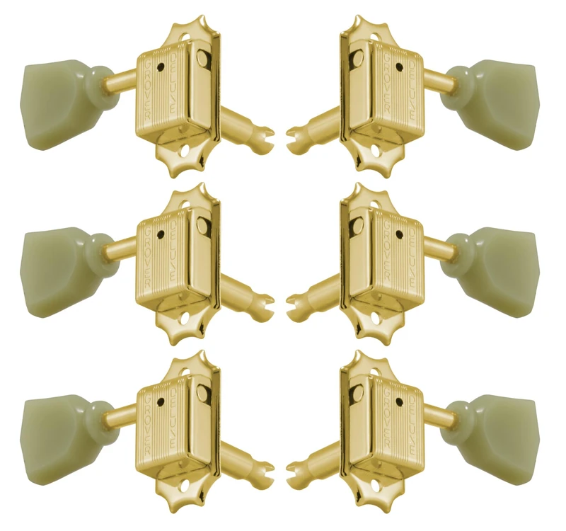Grover Deluxe Keystone Machineheads ~ 3+3 ~ Gold - Image 1