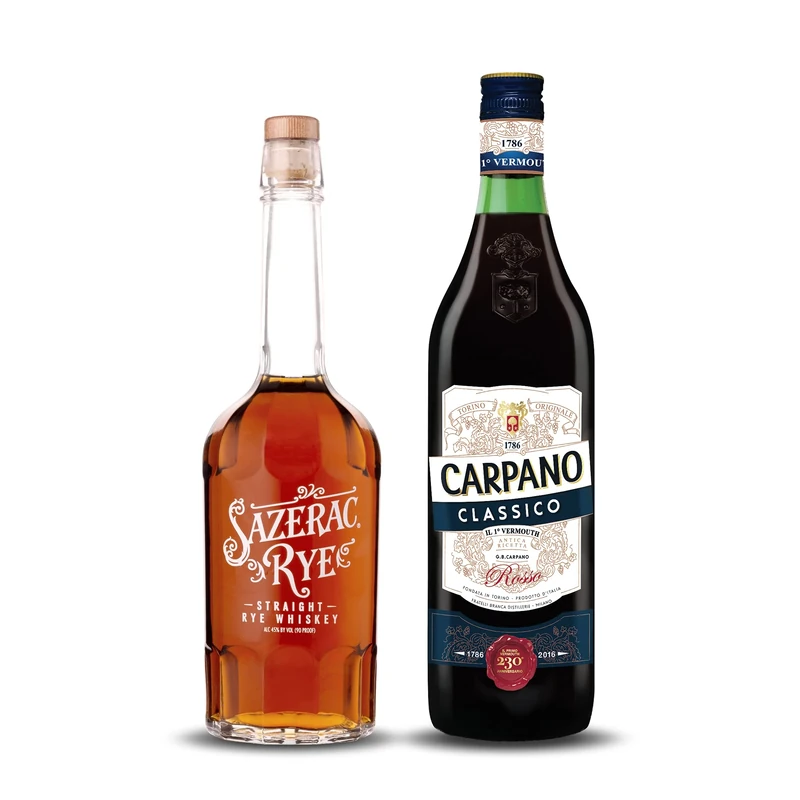 Sazerac Straight Rye Whiskey with Carpano Classico Bundle