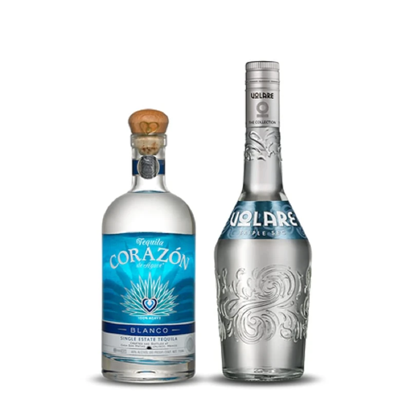 Corazon Blanco Tequila with Volare triple sec Bundle