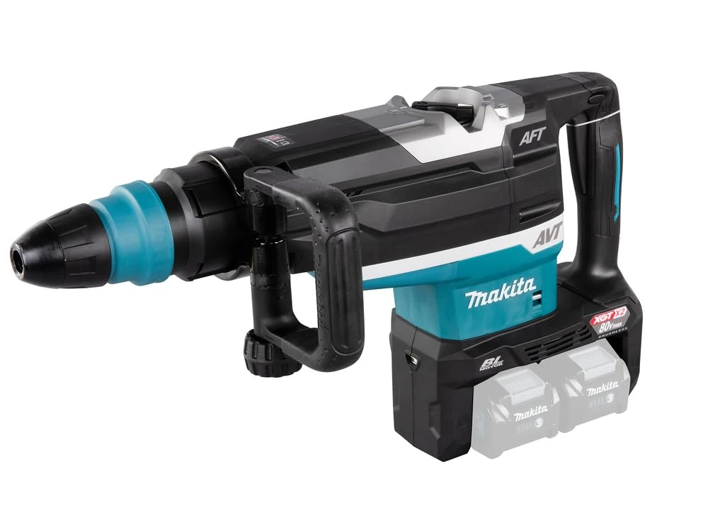 Makita HR006GZ Twin 40V Max Li-ion XGT Brushless SDS-Max Rotary Demolition Hammer Supplied in a Carry Case - Batteries and Chargers Not Included