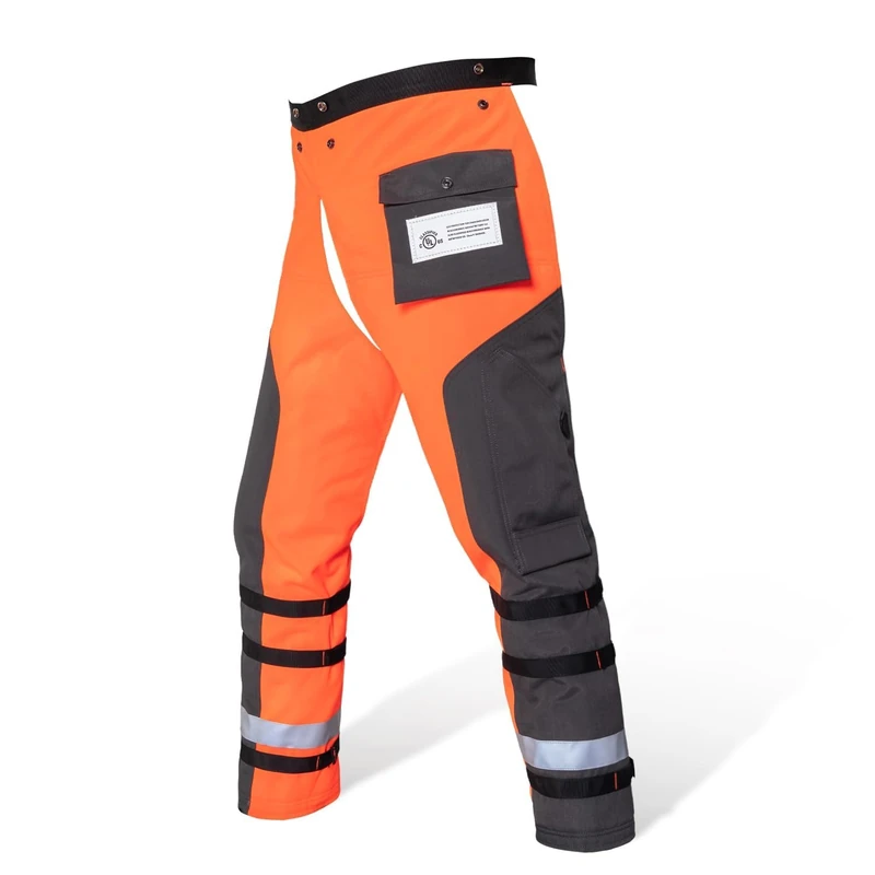 YARDMARIS Technical Wrap Chainsaw Chaps by UL Class A 8 Layers Chainsaw Pants Apron Style - - Medium - Image 1