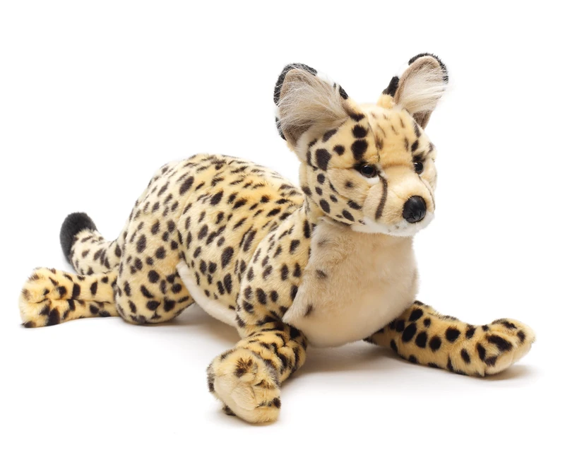Uni-Toys Savannah Cat Plush Toy - 60 cm Lifelike Serval