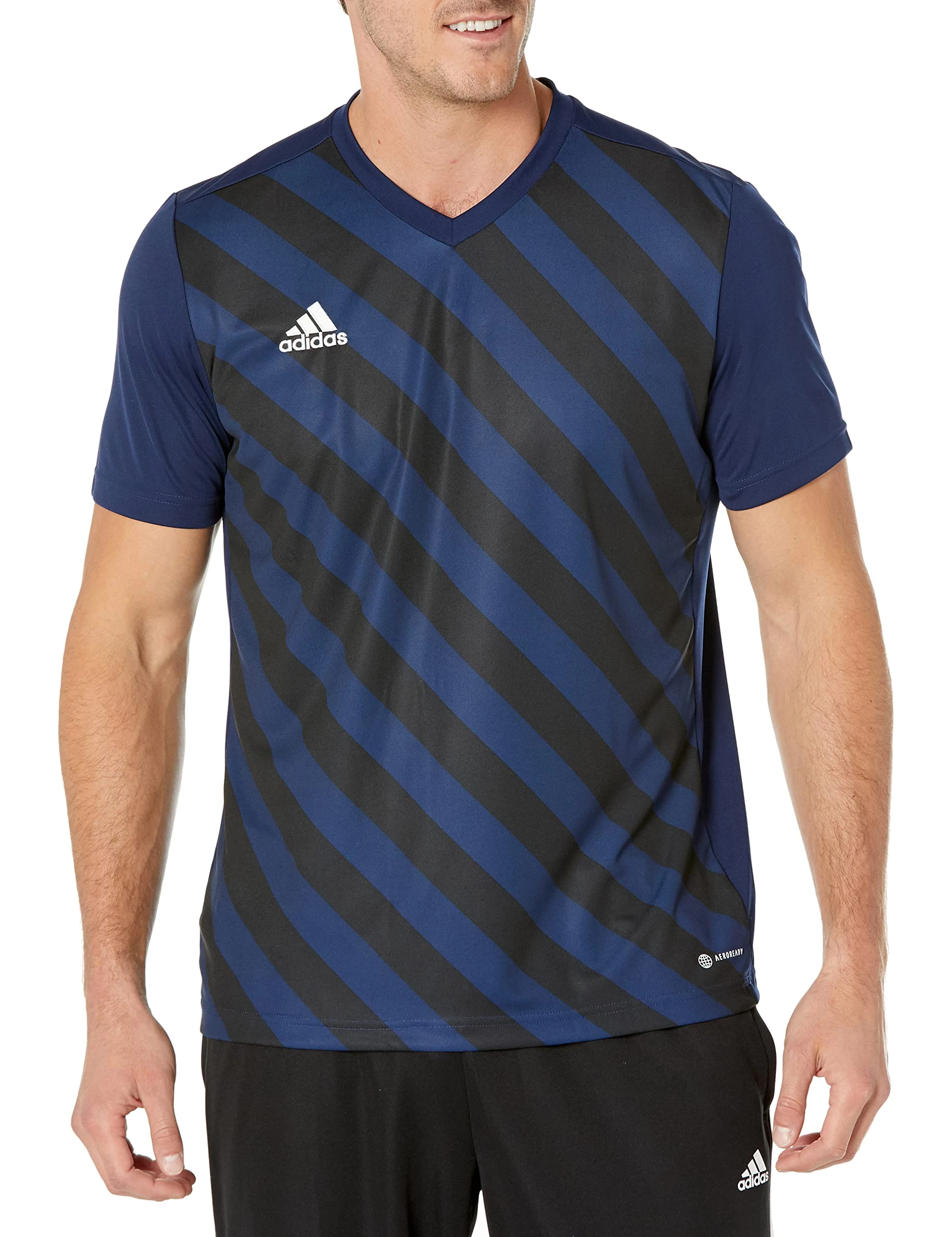 adidas Men's Entrada 22 Jersey, Team Navy Blue/Black, XXL