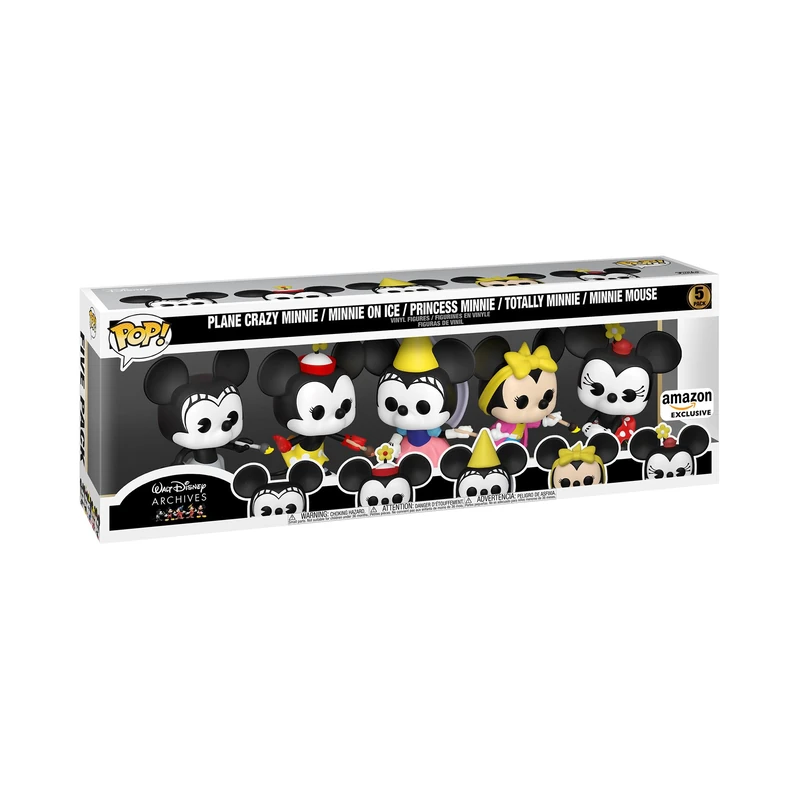 Funko Pop! Disney: Minnie Mouse - 5 Pack Walt Disney Archives - Standard Characters - Collectible Vinyl Figure - Gift Idea - Official Merchandise - Toys for Kids & Adults