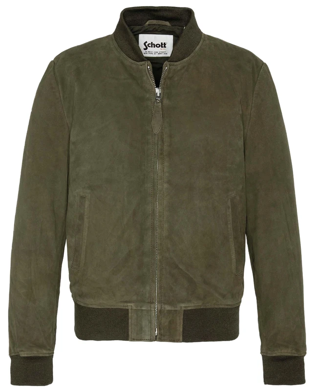 SCHOTT NYC Men's Jacket, khaki, XXL