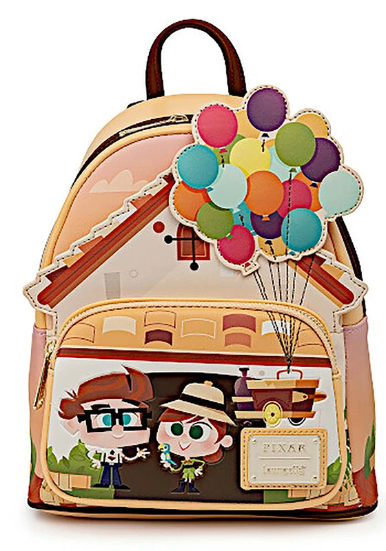 Loungefly Disney Pixar Up Working Buddies Womens Double Strap Shoulder Bag Purse