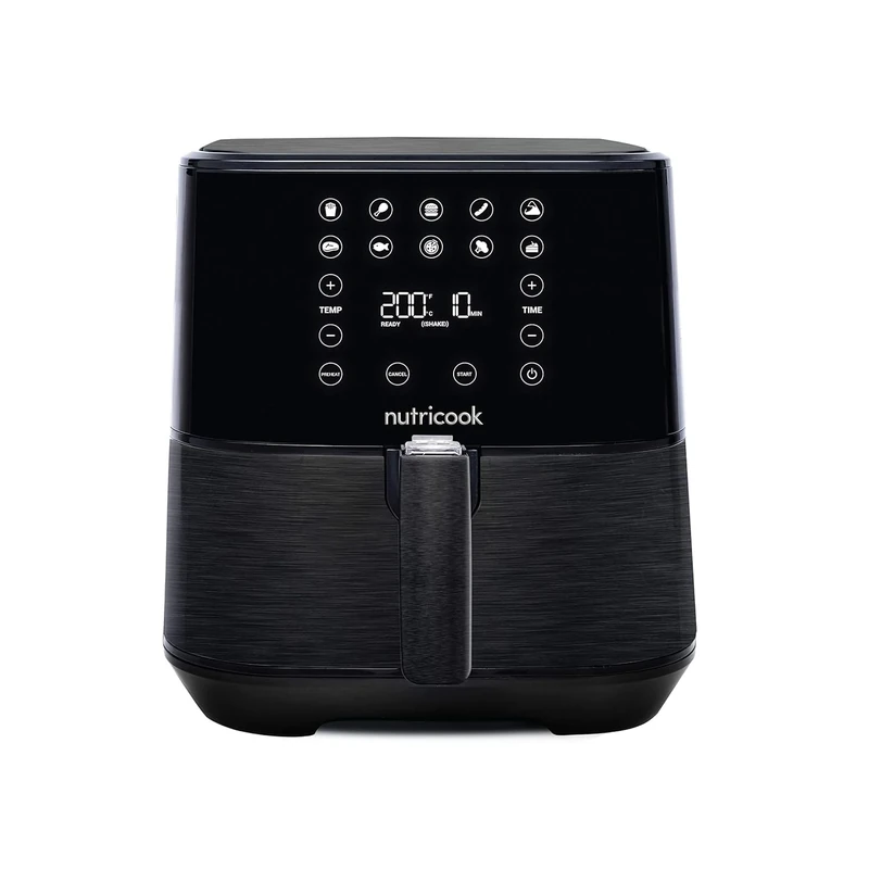Nutricook Air Fryer 2, 1700 Watts, Digital Control Panel Display, 10 Preset Programs With Built-In Preheat Function, 5.5 Liter Black, AF205K, "2 year Warranty" (5.5 Liters, Black) - Image 1
