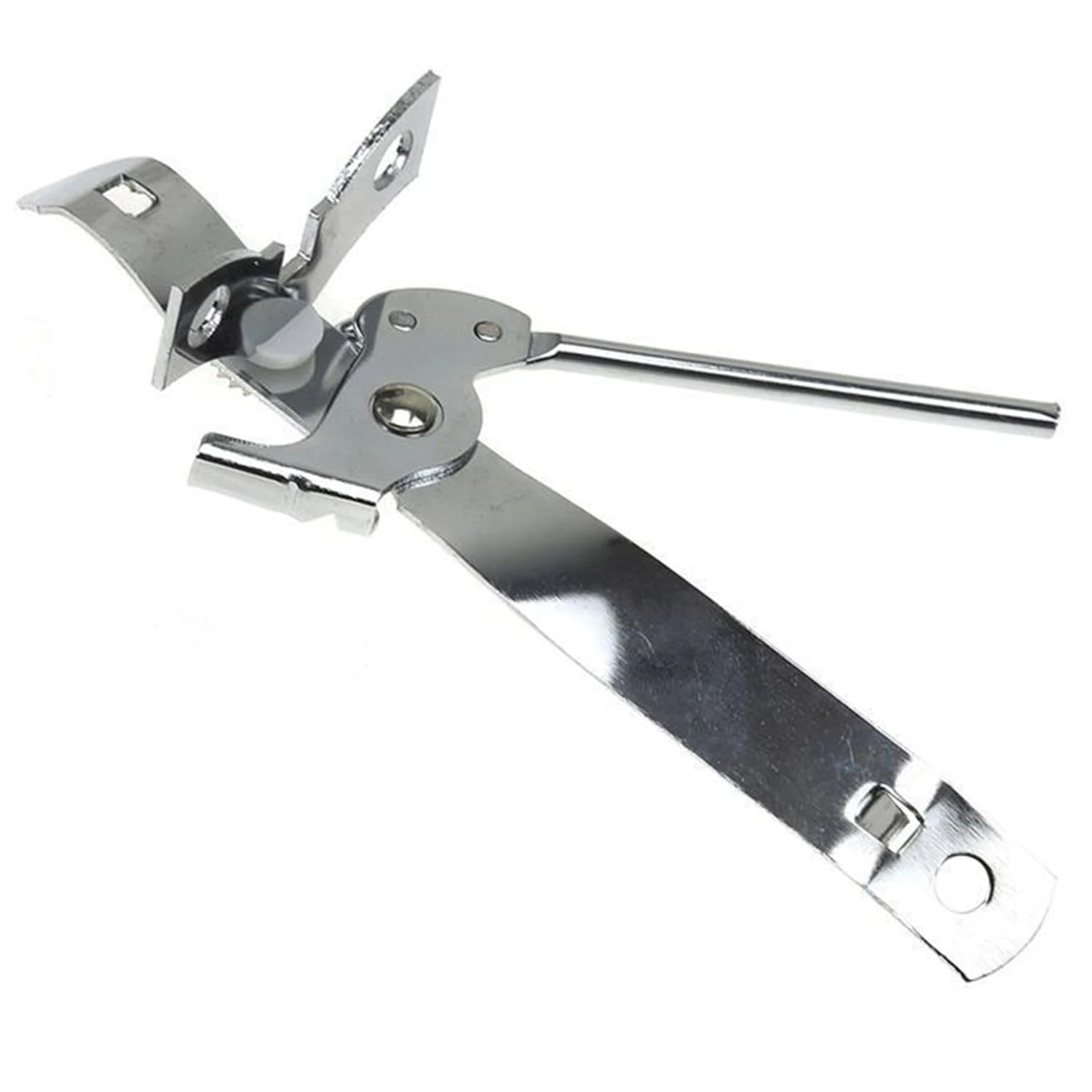 AEX Stainless Steel Butterfly Portable Manual Can Opener - Safe, Heavy Duty Tin Opener UK with Non-Slip Handle and Easy Grip- Ideal for Kitchen Sliver