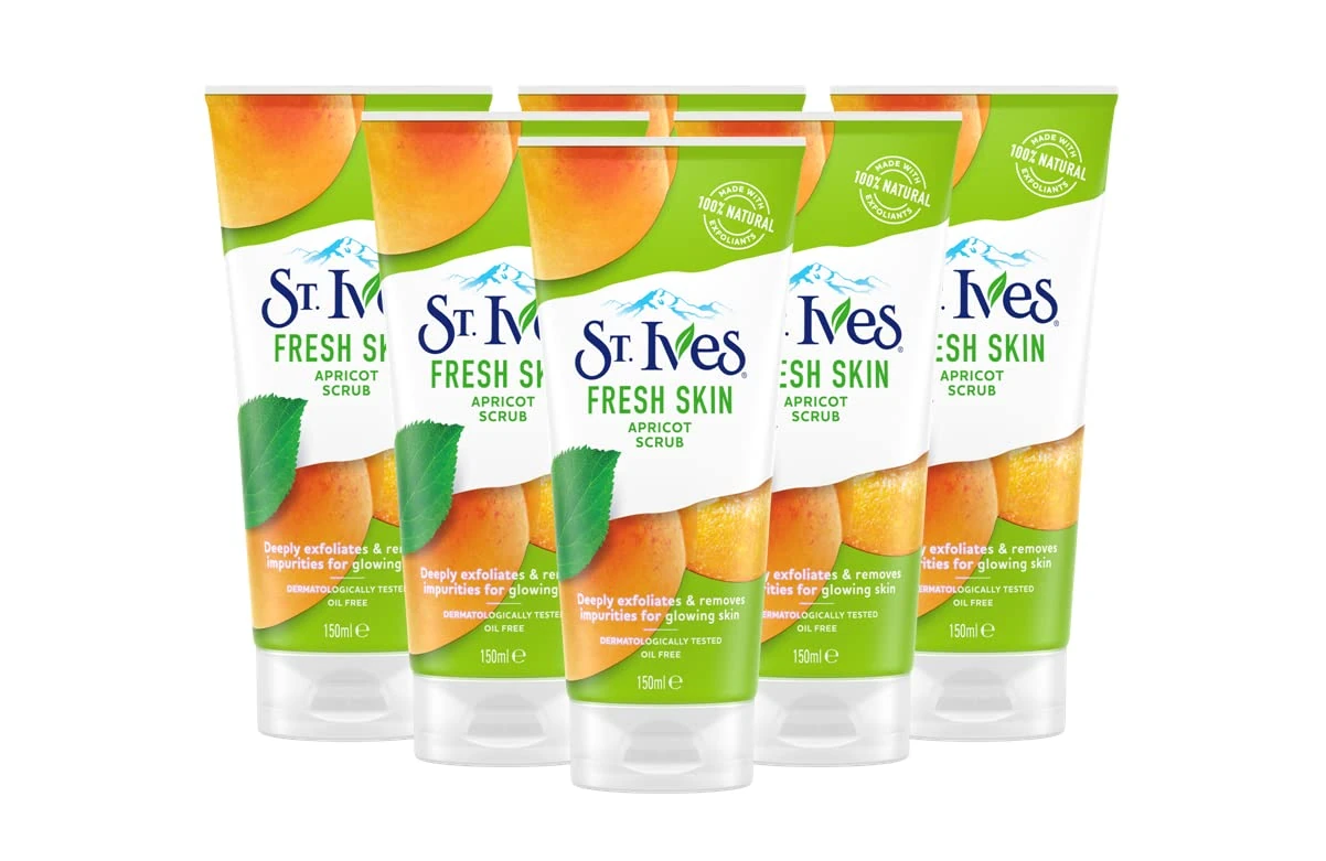 St Ives 150ml Fresh Skin Apricot Face Scrub (6 Pack)