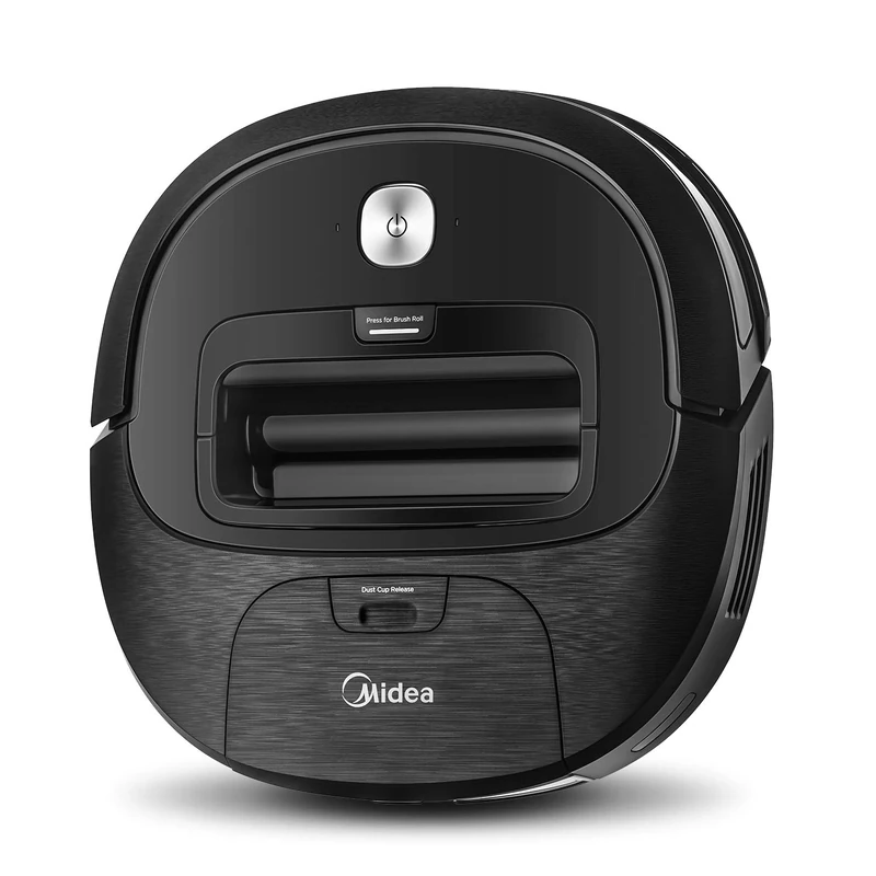 Midea Robot Vacuum Cleaner VCR20B with 2000 Pa High Suction Motor Power, 3 Cleaning Modes, Virtual Wall Technology, Schedule by Remote Control, 100min Runtime and HEPA Filtration Technology - Black