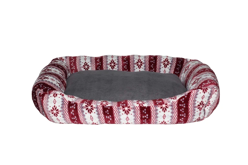 Sogni e Capricci Pets 1 Bed 1 Cushion Snow, Red, Standard - Image 1