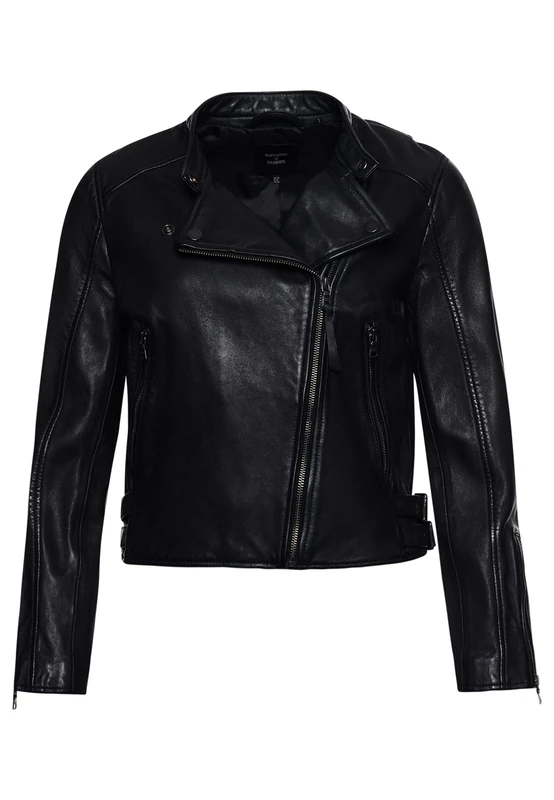 Superdry Women's Studios Classic Racer Jacket, Black, M